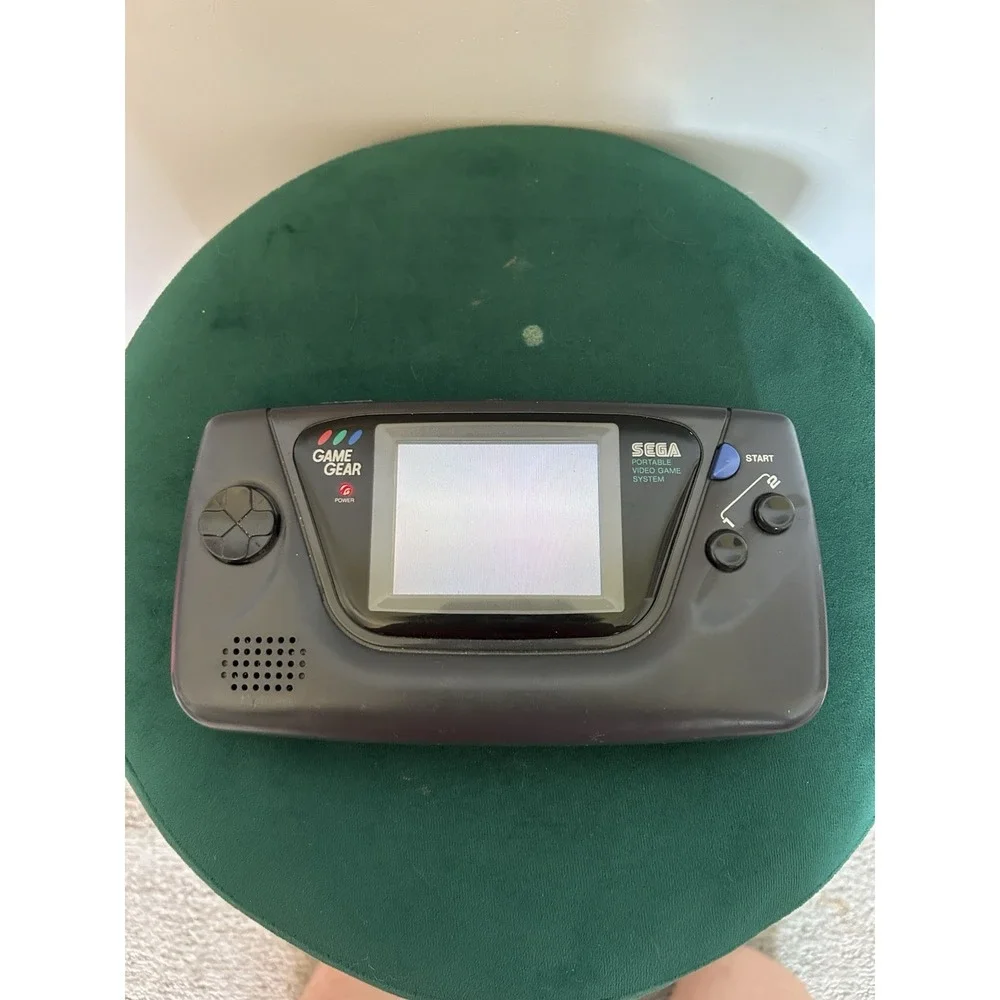 Sega Game Gear Launch Edition Black Handheld System MCWILL lcd mod,